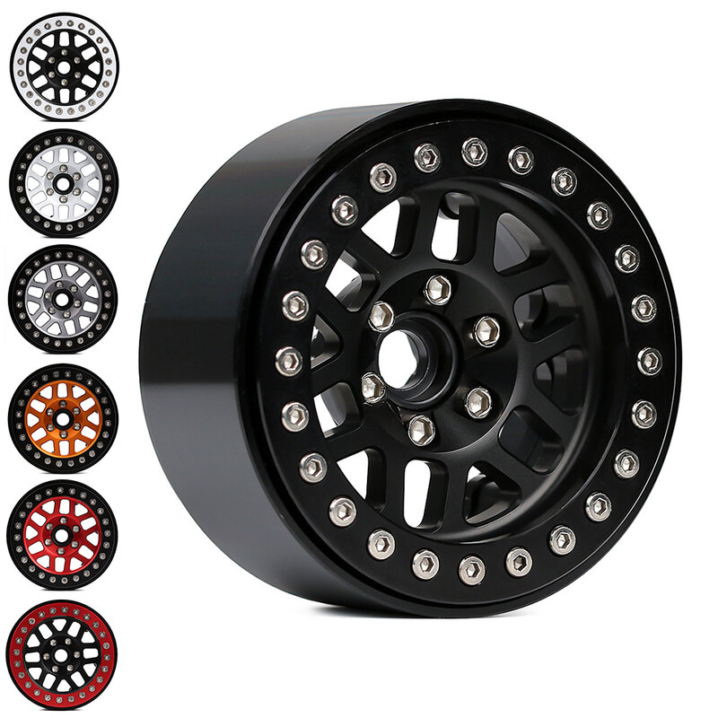 4PCS Metal 2.0" Wheel BEADLOCK Rim for 1/10 RC Crawler Car Axial SCX10 90046 SCX10 III AXI03007 TRX4 Wheel Parts