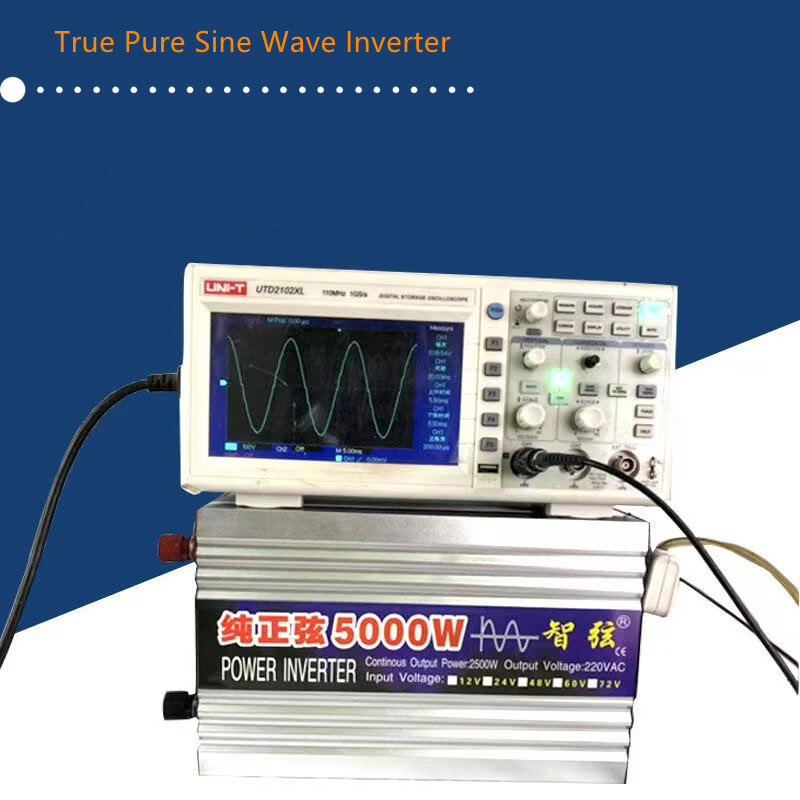 Inversor de onda sinusoidal pura para coche, convertidor de energía Solar fuera de red, 3000W, 4000W, cc 12V, 24V a CA 220V