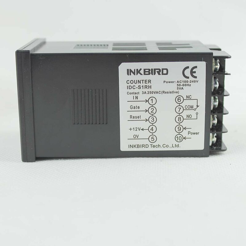 Inkbird 4-Digital Counters Digital Preset Scale Counters Controller Tact Switch SSR Output IDC-S1RH 100 to 240V 50 to 60Hz