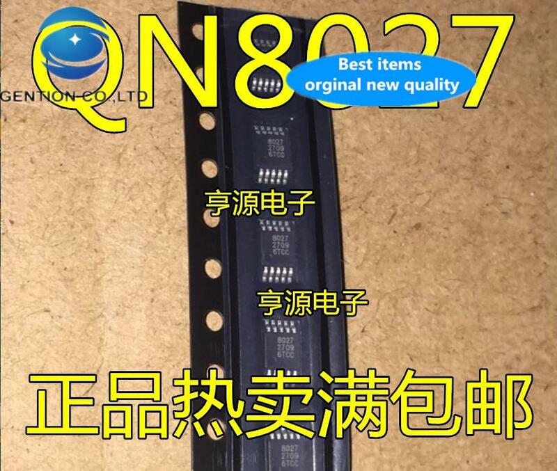 10 шт. 100% оригинальный новый QN8027 фотомагнитный FM-передатчик чип IC MSOP10