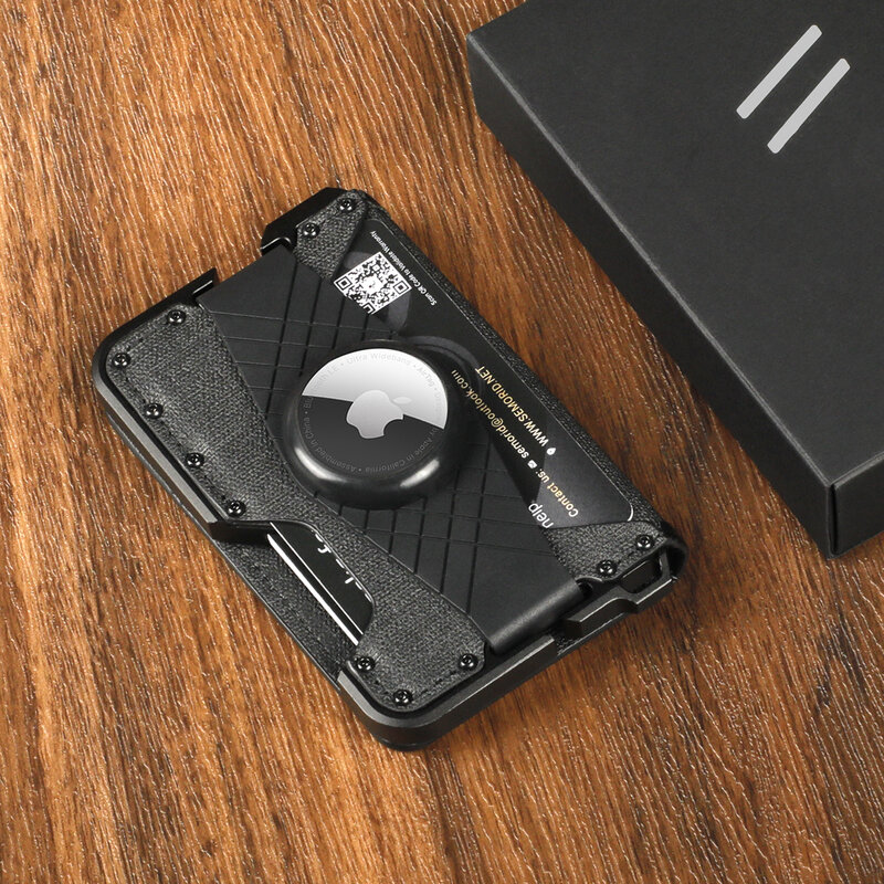 SEMORID Men's Leather Wallets Front Pocket Credit Card Holder，Slim Minimalist Card Holder RFID Blocking Bifold Wallets
