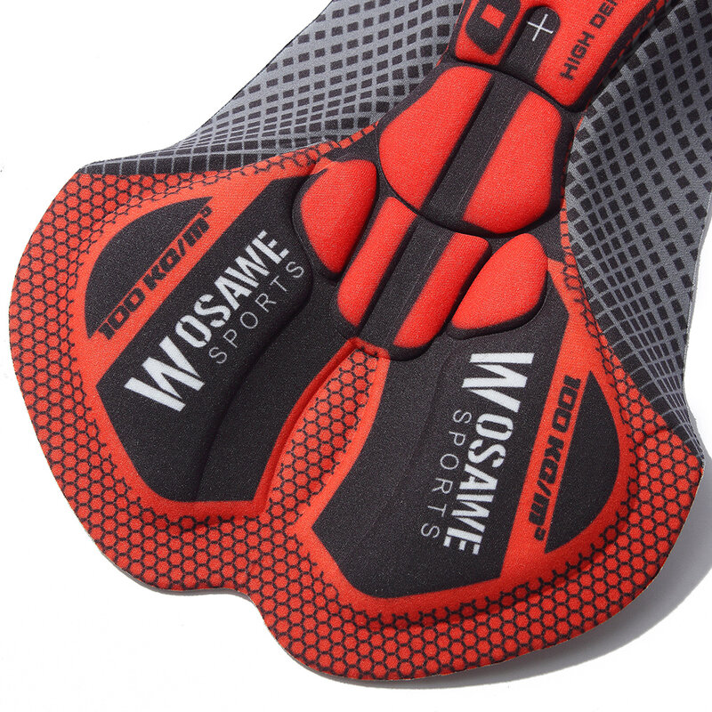 WOSAWE Cycling Shorts Soft Breathable Seat Pad Anti Shock Silicone Cushion Cyclists Riding Base Tights Road MTB Seat Pad