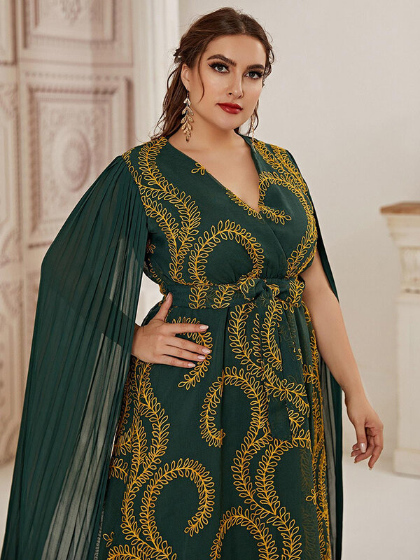TOLEEN Plus Size Women Maxi Long Dresses 2022 Spring Autumn Luxury Elegant Muslim Turkey Evening Party Wedding Festival Clothing
