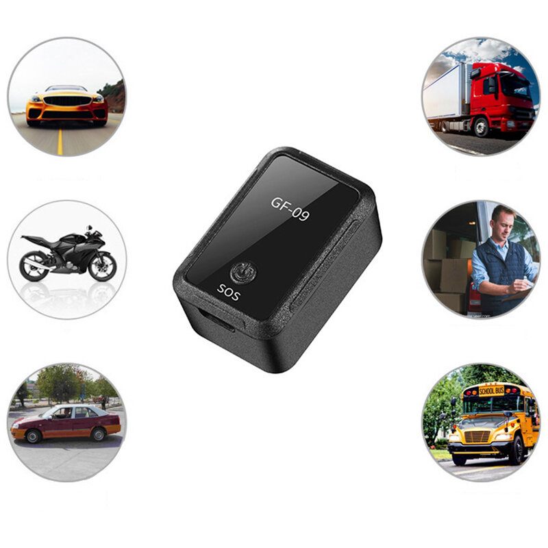 Gf 09 Magnetische Mini Auto Tracker Gps Real Time Tracking Locator Apparaat Magnetische Gps Tracker Real-Time Voertuig Locator