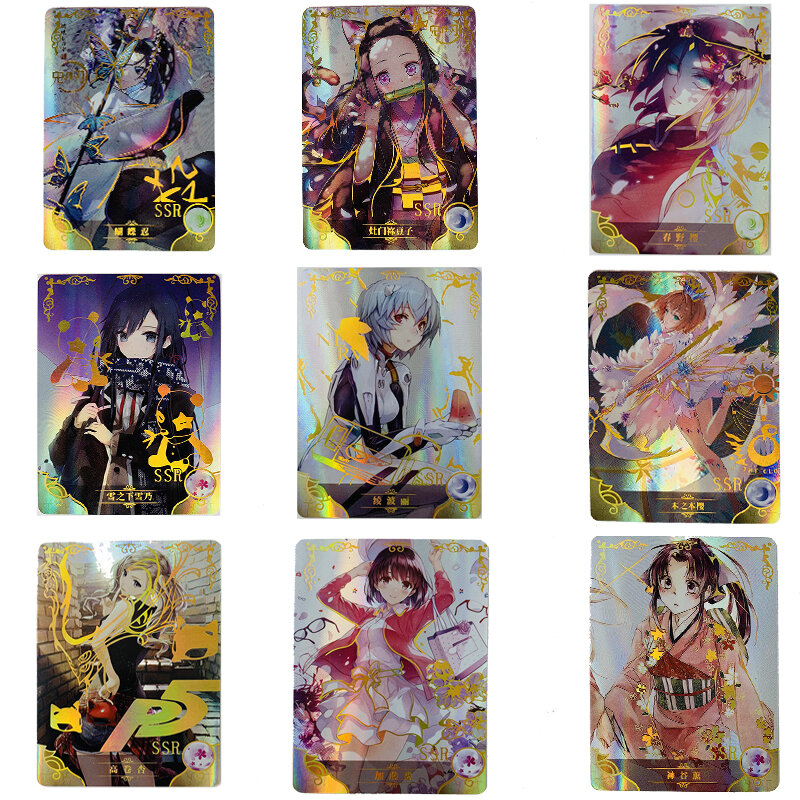 Goddess Story Goddess Story SSR-2M01 series card holder Ayanami Rei Nezuko anime figure character collection card kids toys Gift