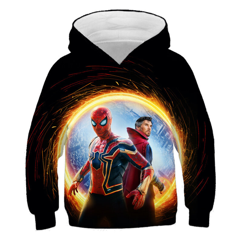Sudaderas con capucha de Marvel para niños y adolescentes, jerséis con capucha de Spiderman, ropa de invierno y otoño