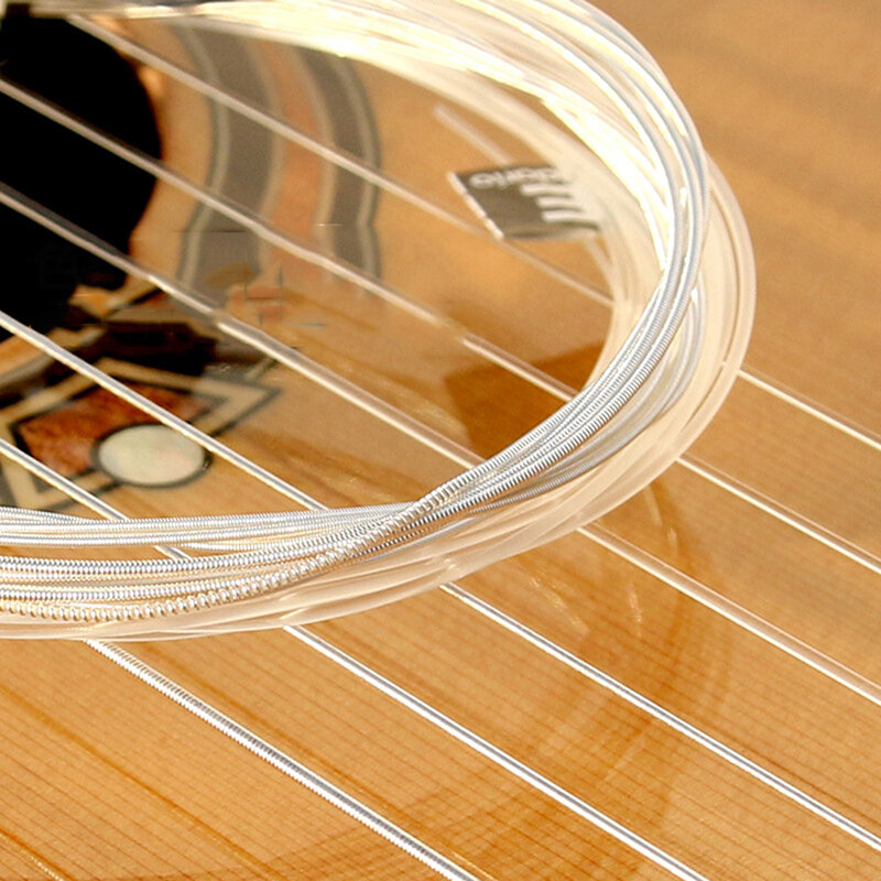 1 Pak Senar Gitar Klasik Bagian Aksesori Alat Musik Lapisan Tembaga Berlapis Perak Inti Nilon