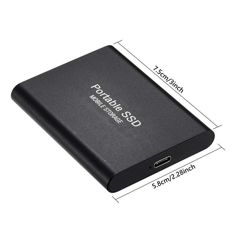 Hard Drive USB 3.1 Original TYPE-C Computer Portable High Speed Mobile SSD External Hard Drive Solid State For Laptops Desktop