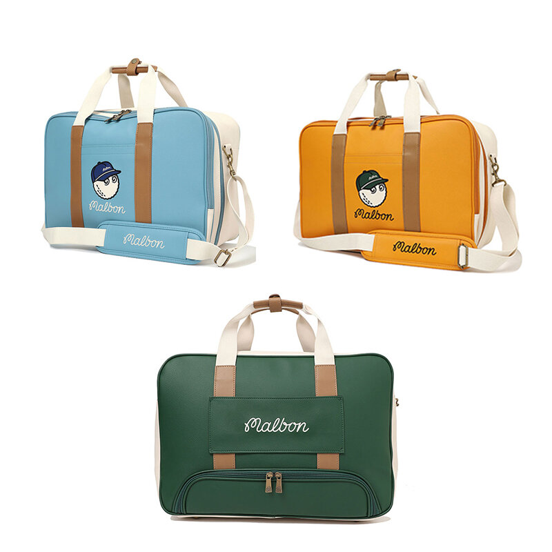 MALBON GOLF New Portable Men Women Clothing Boston Bag Sports Gym Handbag Fashion Waterproof Lightweight Outdoor Duffel Bags