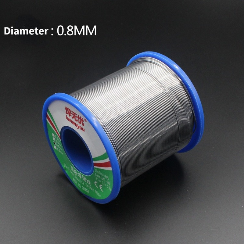 1 stuk 60/40 hars kern tin soldeer draad solderen lassen flux 1.5-2.0% ijzerdraad haspel 500g diamater 0.5 0.6 0.8 1 1.2 1.5 2mm