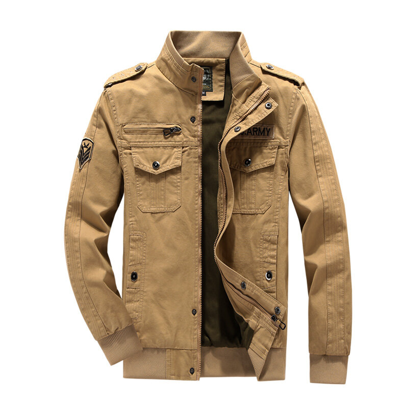 Tooling-Chaqueta de algodón estilo Jeep para hombre, chaqueta de terciopelo grande, informal, a la moda, para Otoño e Invierno