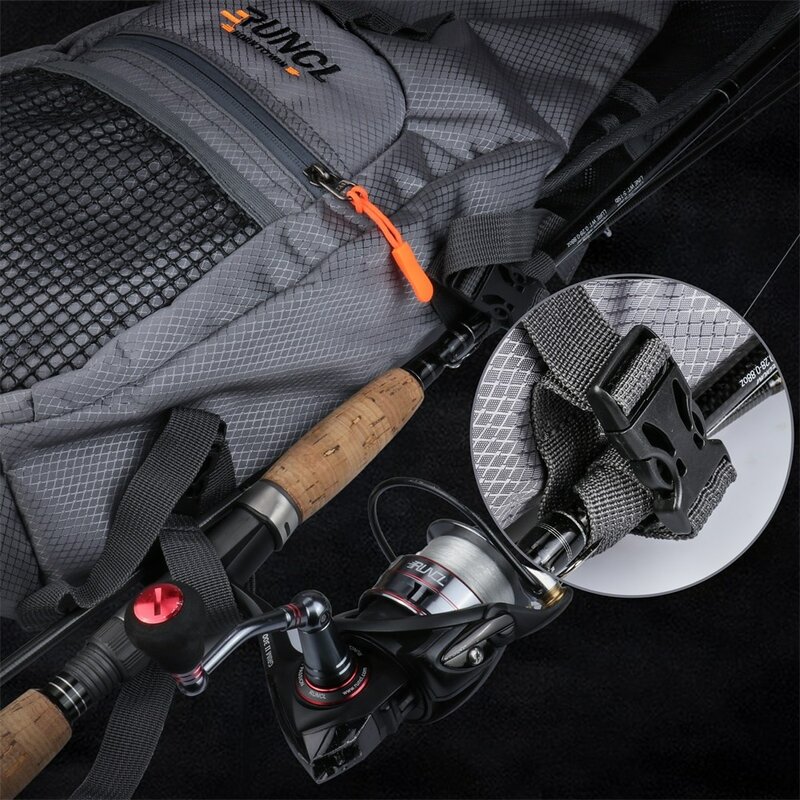 Run- bolsa de pesca multifuncional à prova waterproof, mochila mensageiro para acessórios de pesca, para instalar vara e equipamento, modelo 2020