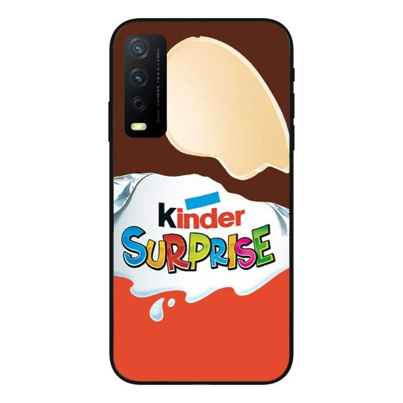 Coque de téléphone en chocolat Kinder Joy Surprise Egg, étui noir souple pour VIVO Y95 Y93 Y31 Y20 V19 V17 V15 Pro X60 NEX