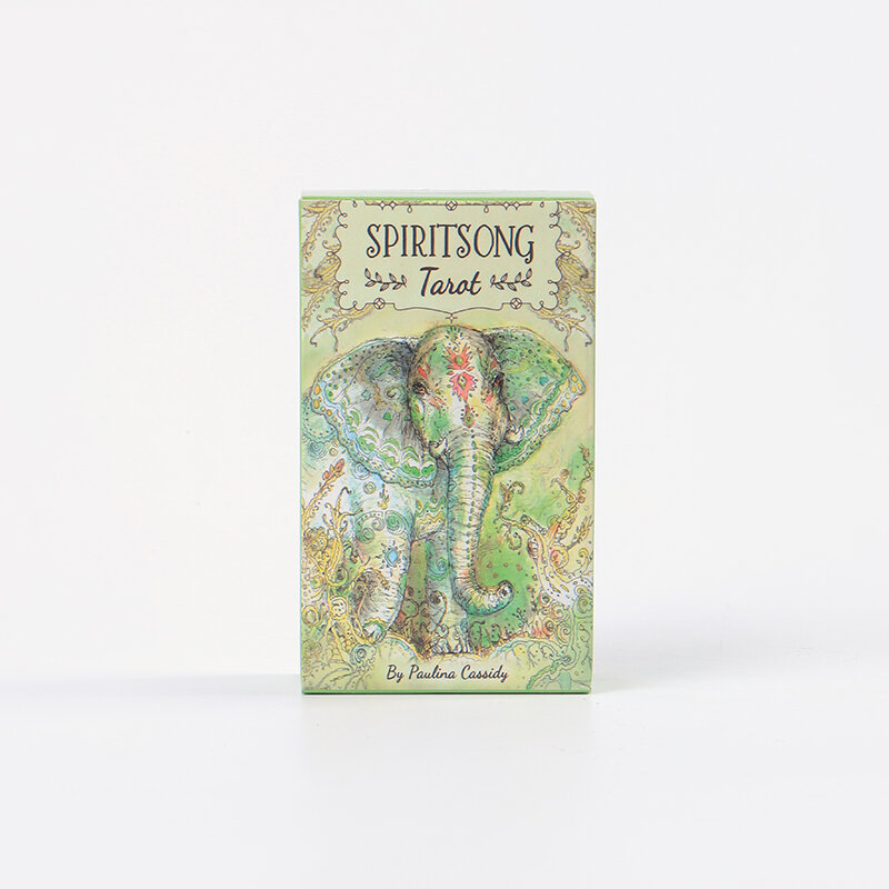 Cartas Spiritsong de Tarot, cartas de plantas y animales en inglés con guía para entretenimiento entre padres e hijos, juegos de mesa, 12x7cm