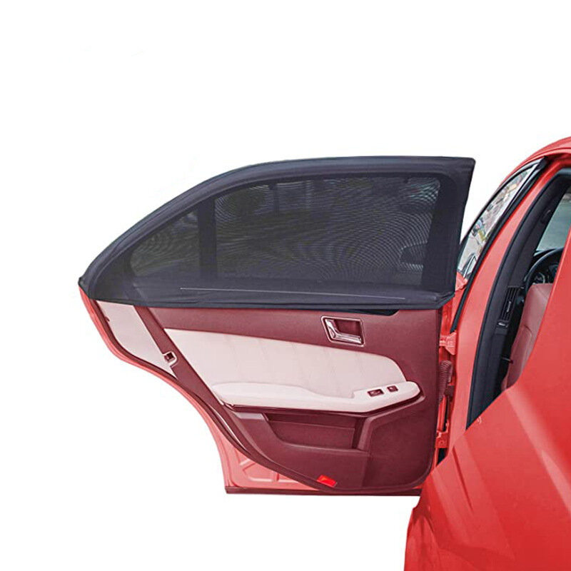 Carro pára-sol porta capa universal anti-mosquito respirável anti-direto sol janela do carro cortina capa dupla face janela capa