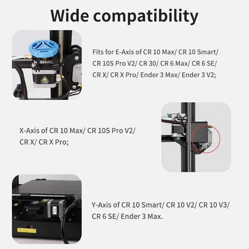 Creality 3D 프린터용 스테퍼 모터, 엔더 3, Ender-3 V2, CR-6 SE, 정품, 높은 단계 정확도, 저소음 X, Y, Z 축, 42-34/42-40