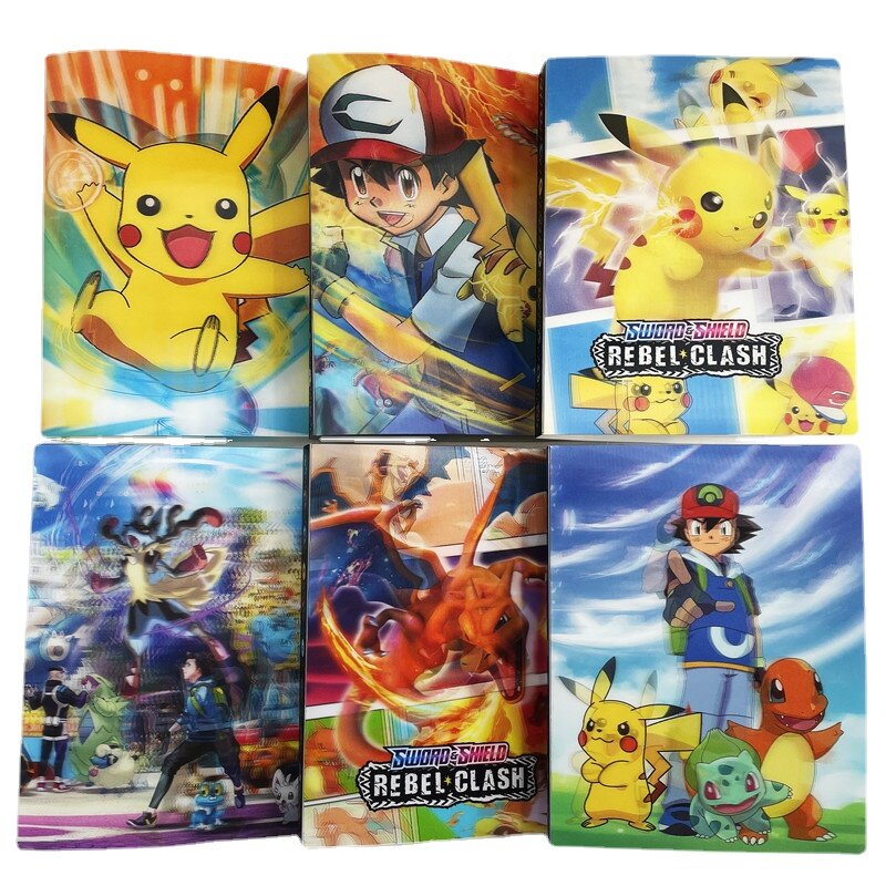3d nova chegada detetive pikachu álbum 240 pçs titular pokemon cartões coleção álbum livro lista carregado superior brinquedos presente para crianças