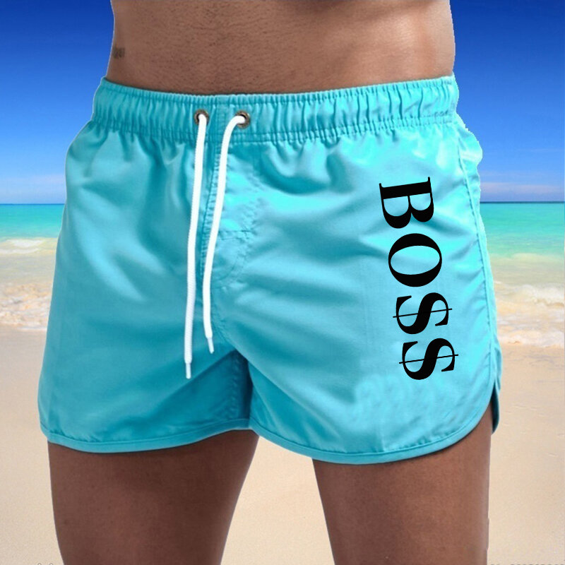 Men's Swim Shorts 2023 Summer Colorful Swimwear Man Swimsuit Swimming Trunks Sexy Beach Shorts Surf Board Male Clothing Pants