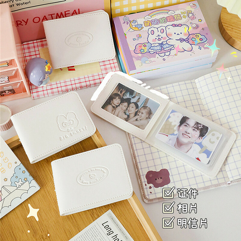 New Heart Hollow Card Holder Student Girls Kawaii Credit Bus ID Band Card Cover coreano Kpop Star Photocard Holder Sleeve Case