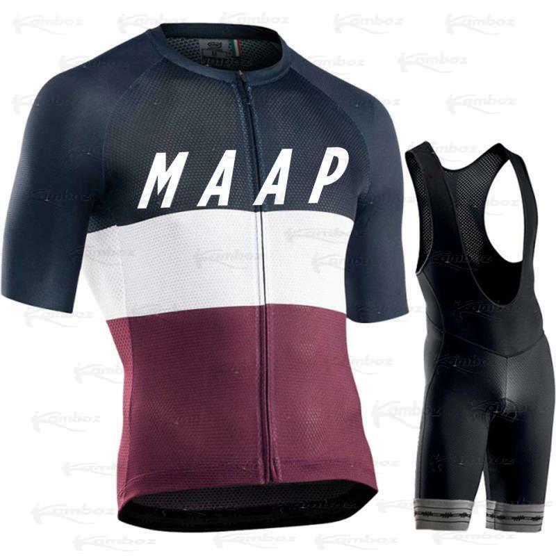 New MAAP Cycling Jersey Set Team 2022 Summer Bike Clothing MTB Bicycle Breathable Clothes Maillot Suit Ropa Ciclismo Men Uniform