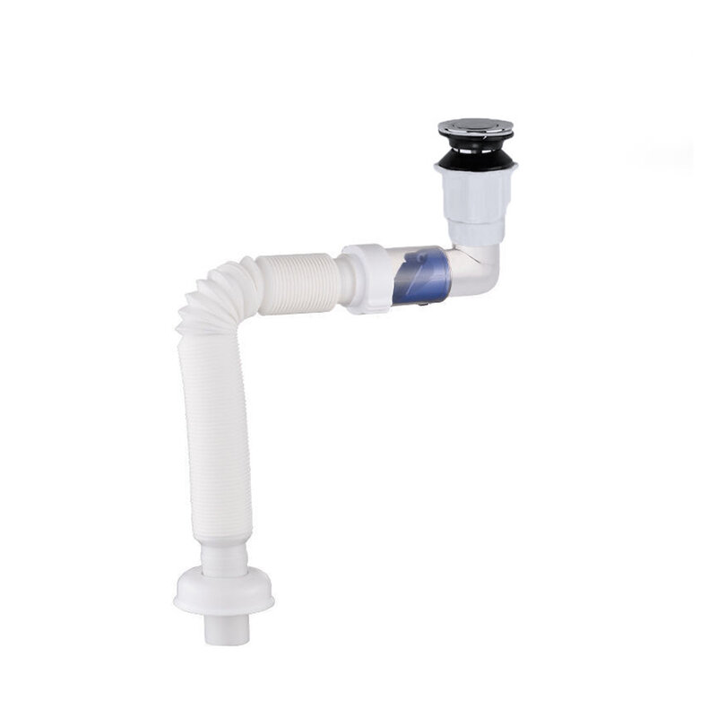Tubulação de drenagem flexível tubo de drenagem tubo s armadilha ajustável s tubo p armadilha para cozinha banheiro vanity sink dreno de esgoto