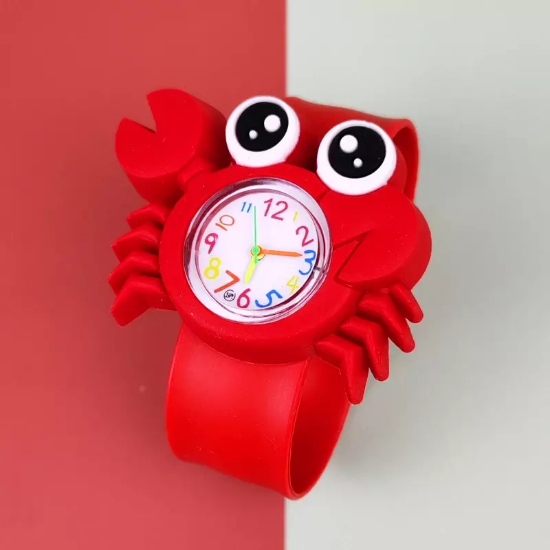 소년 소녀 베이비 시계 유치원 파티 선물 어린이 시계 팻 슬랩 링 쿼츠 시계 만화 아이 시계 생일 선물