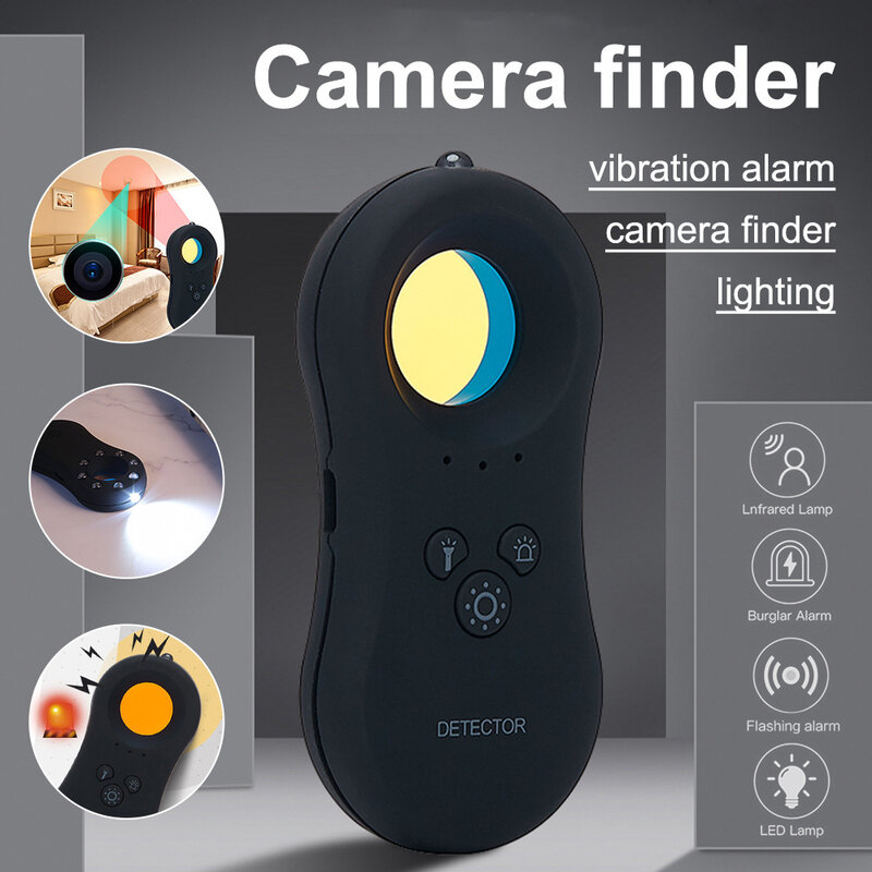 Mini Anti Candid Camera Detector Hidden Vibrator Anti Spy Bug Hunter Spy Finder Hidden Camera Detector Ghost Rf Jammer