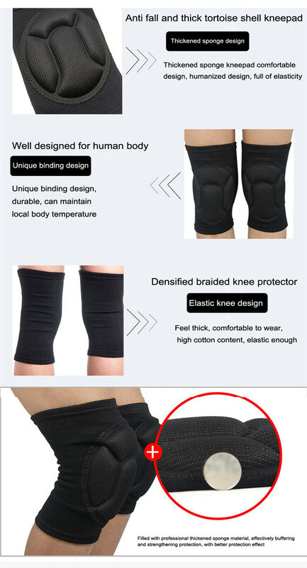 男性と女性のための伸縮性のあるニーパッド,2ピース/セット,フィットネス,バスケットボールの装具,滑り止めの膝パッド