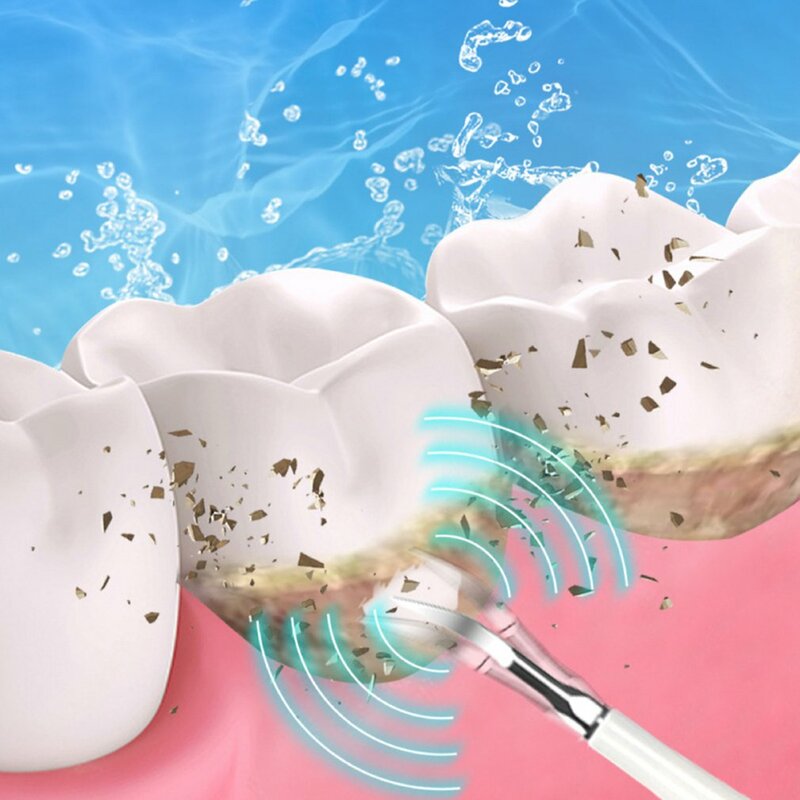 Irrigador dental eléctrico sónico, herramienta de limpieza de blanqueamiento dental con espejo bucal, eliminador de sarro y manchas de cálculo, nuevo