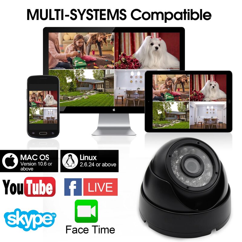 USB-веб-камера 1080P Full HD металлическая водонепроницаемая IP66 с бесплатным Драйвером