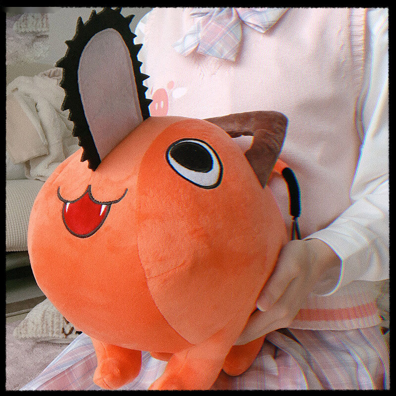 Anime Kettensäge Mann Plüsch Spielzeug 25CM Pochita Anhänger Keychain Plüsch Puppen Weiche Kissen Sammlung Cosplay Geburtstag Geschenk für Kinder