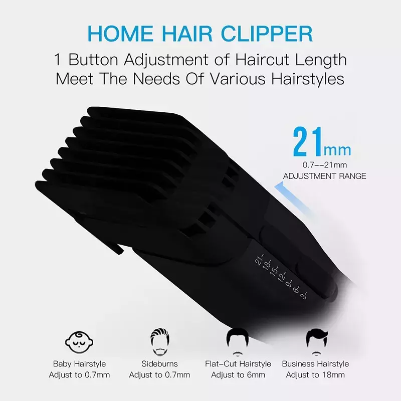 2022 Original ENCHEN Hair Trimmer For Men Kids Cordless USB Rechargeable Electric Hair Clipper Cutter Machine With Adjustable Co