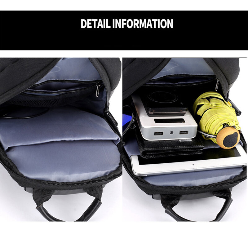 SUUTOOP Men Multifunction Shoulder Bag USB Charging Crossbody Bag Travel Sling Bag Sports Pack Messenger Pack Chest Bag For Male