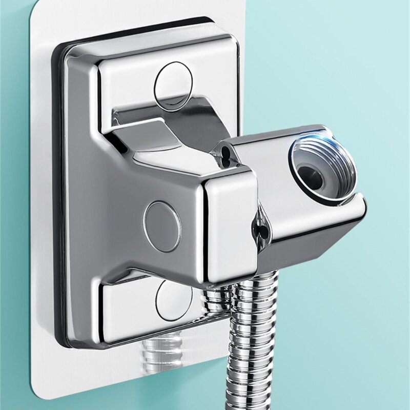 Uchwyt do prysznica regulowane uchwyty prysznic do montażu na ścianę samoprzylepna głowica prysznicowa uchwyt ręczny akcesoria łazienkowe 40JA