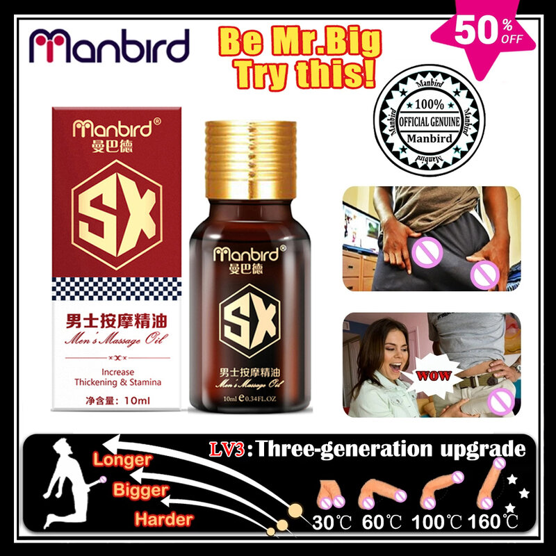 Manbird SX Penis Erweiterung Öl Mann Größere Hilfe Männliche Potenz Penis Wachstum Verzögerung Sexuelle Erweiterung Öl