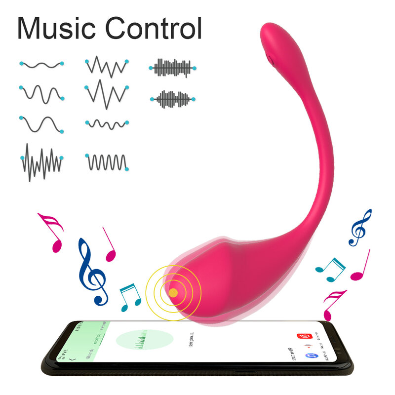 Consolador vibrador con Bluetooth para mujer, estimulador del punto G, Control de larga distancia, huevo vibrador, juguetes sexuales para clítoris