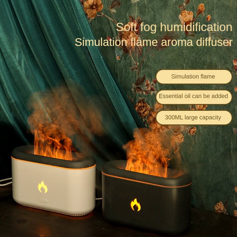 Electric Diffuser Humidifier Diffusers 300ML Oil Diffuser Humidifier For Bedroom White