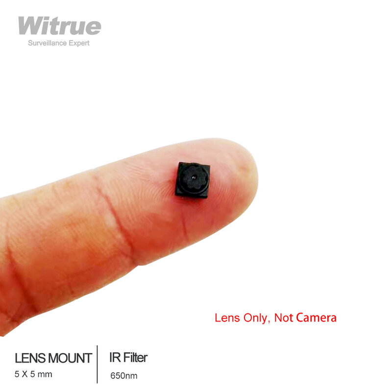 Witrue 5X5 Objektiv 1/9 50 Grad Gebaut-in 650nm IR Filter CCTV Linsen für Mini Pinhole Sicherheit Kamera