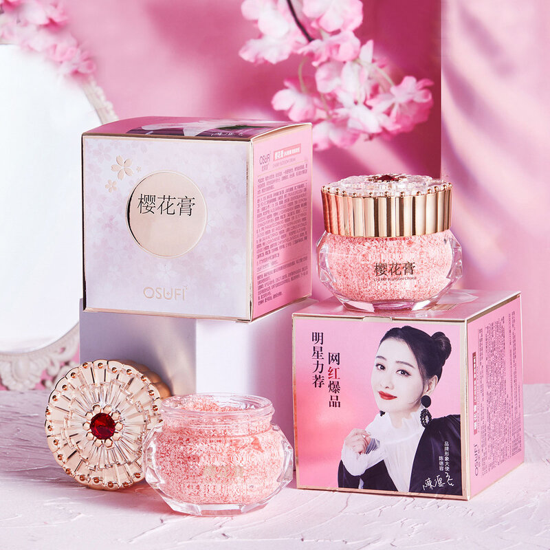 50g Sakura Essence Cream Moisturizing Nourishing Oil Control Brightening Rejuvenation Anti-Wrinkle Facial Skin Care Products