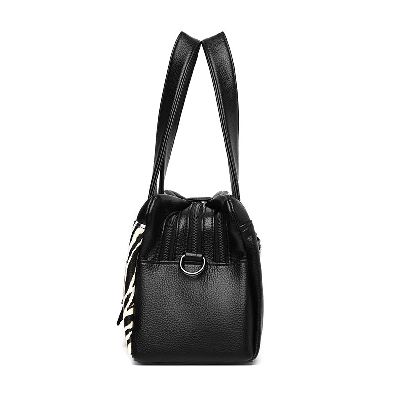 YILIAN Ladies' Bag 2023 New fashion fashion high sense middle-aged soft leather one shoulder oblique handbag