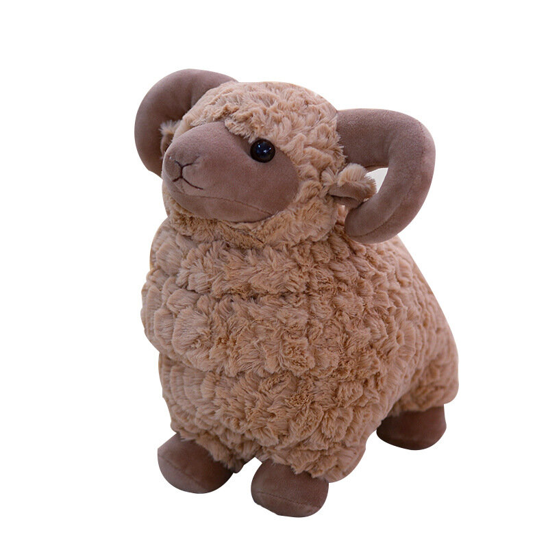 Ovelhas pequenas adoráveis, brinquedos de pelúcia, ovelhas, bonecas, travesseiros, dormindo bonecas coreanas