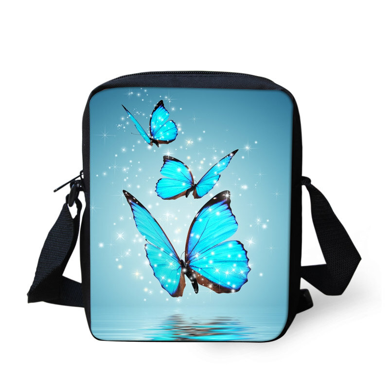 ADVOCATOR Flower Butterfly Pattern borse a tracolla per bambini borse da scuola per bambini borsa a tracolla con spedizione gratuita