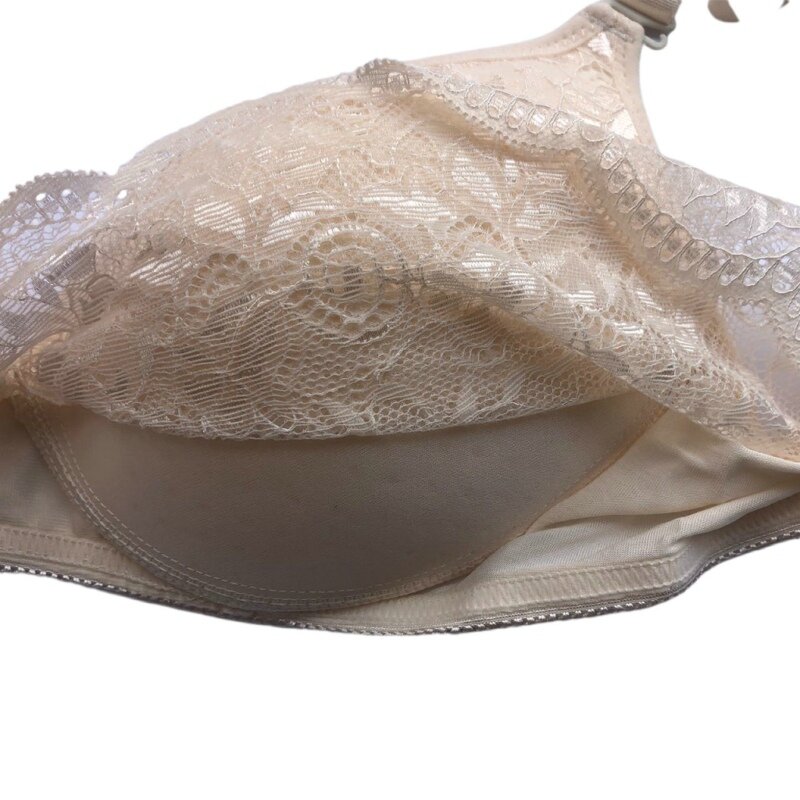 Silky ลวดฟรีเซ็กซี่ชุดชั้นในนุ่มด้านนอกการออกแบบลูกไม้ชุดชั้นในผู้หญิงบาง Breathable ถ้วยสีทึบ Soutien ...