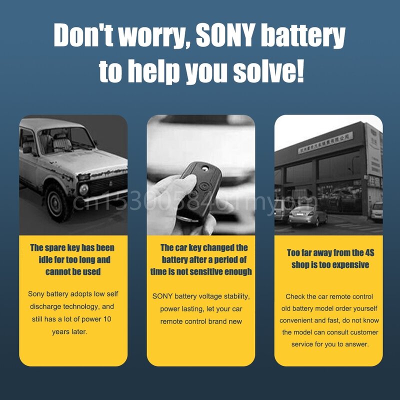 SONY – piles au Lithium originales CR2032, 3V, pour montre, voiture, clé, calculatrice, ordinateur, horloge, pile bouton DL2032, BR2032