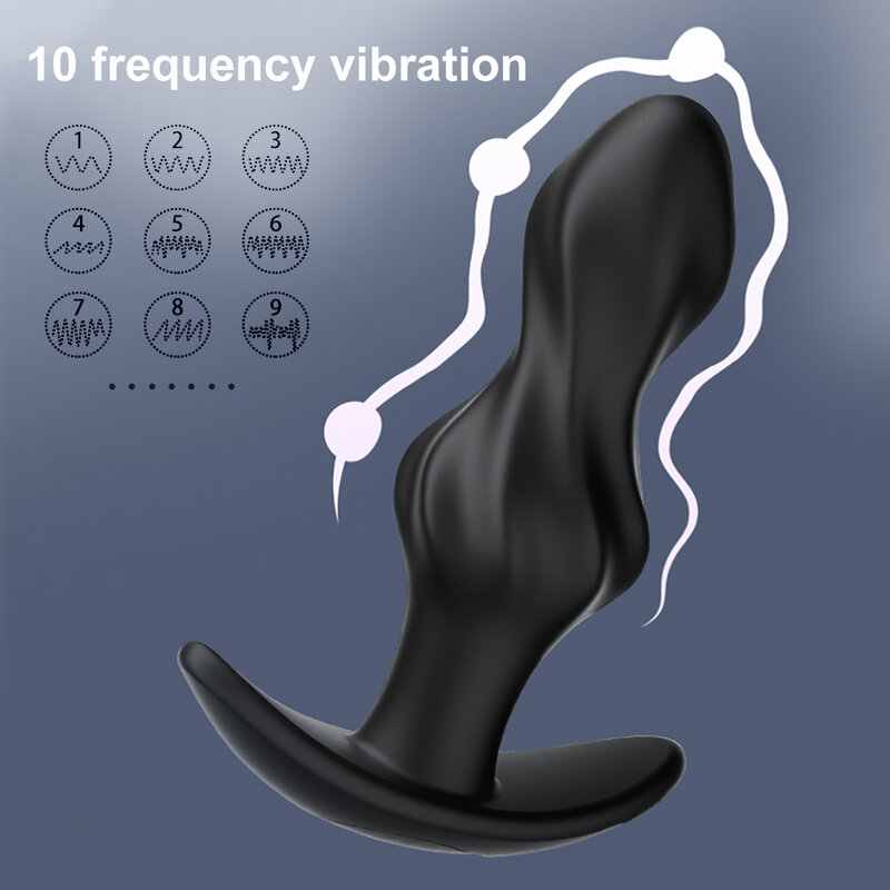 Vibrador de tapón Anal de silicona para hombres, masajeador de próstata con aplicación remota, consolador, tapón Anal, Juguetes sexuales para adultos