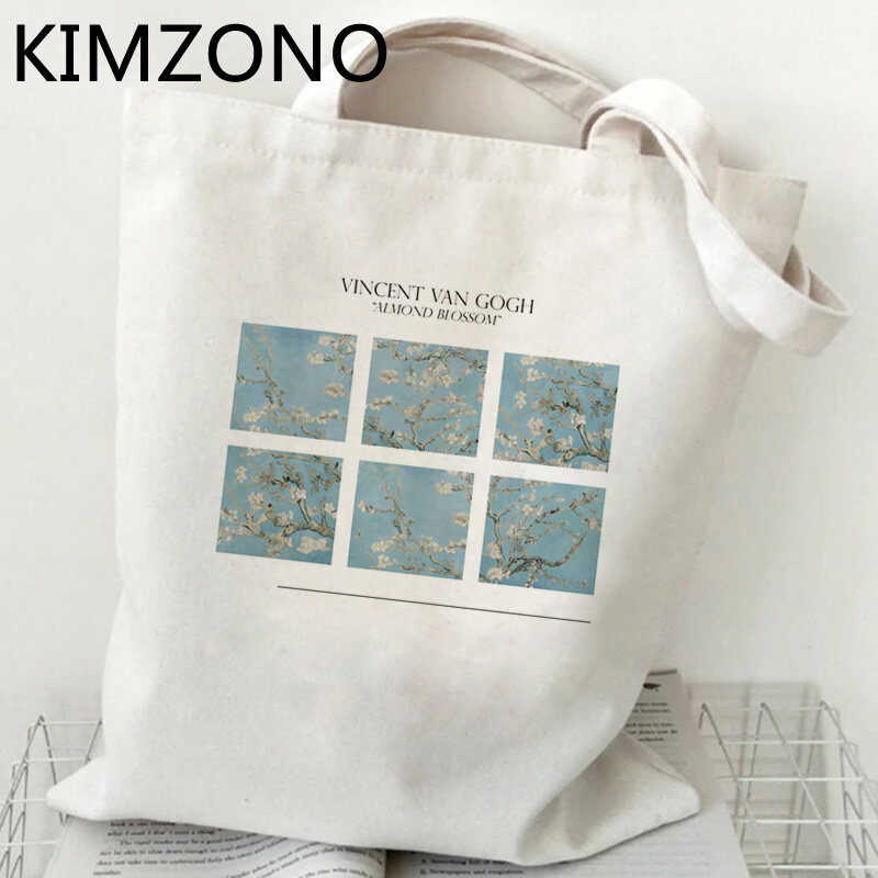 Сумка для покупок Van Gogh, многоразовая продуктовая сумка, тканевая сумка для покупок, под заказ