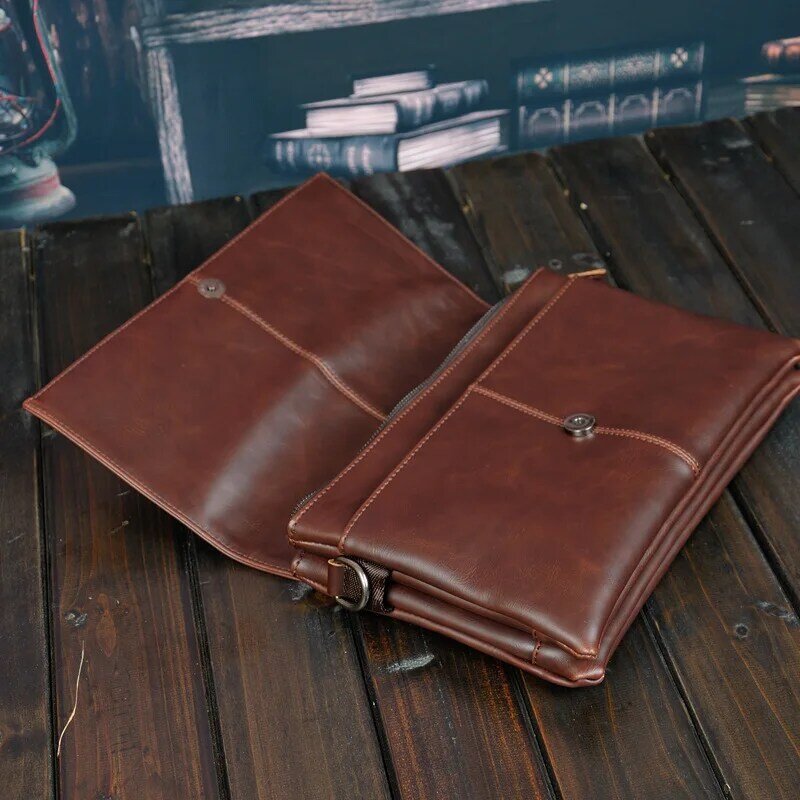 Fashion Hasp Man Messenger Bags Vintage Leather Men Shoulder Bags Business Briefcase Sling Backpack Male Crossbody Bag
