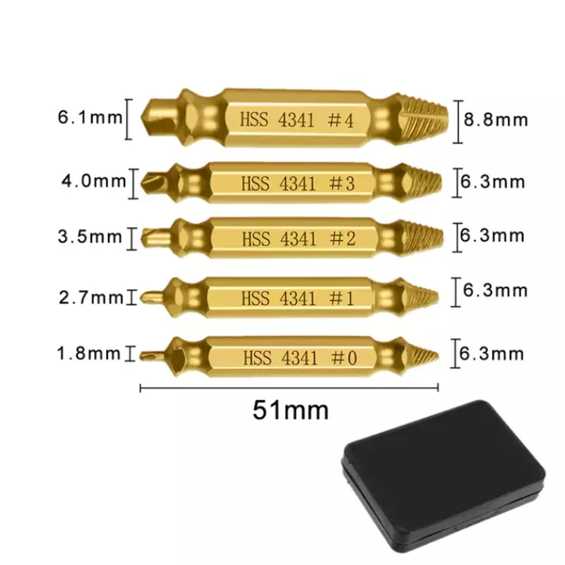 NEW2022 Schraube Extractor Drill Bits Guide Set Gebrochen Speed Out Einfach Aus Bolzen Schraube Hohe Festigkeit Entferner Werkzeuge