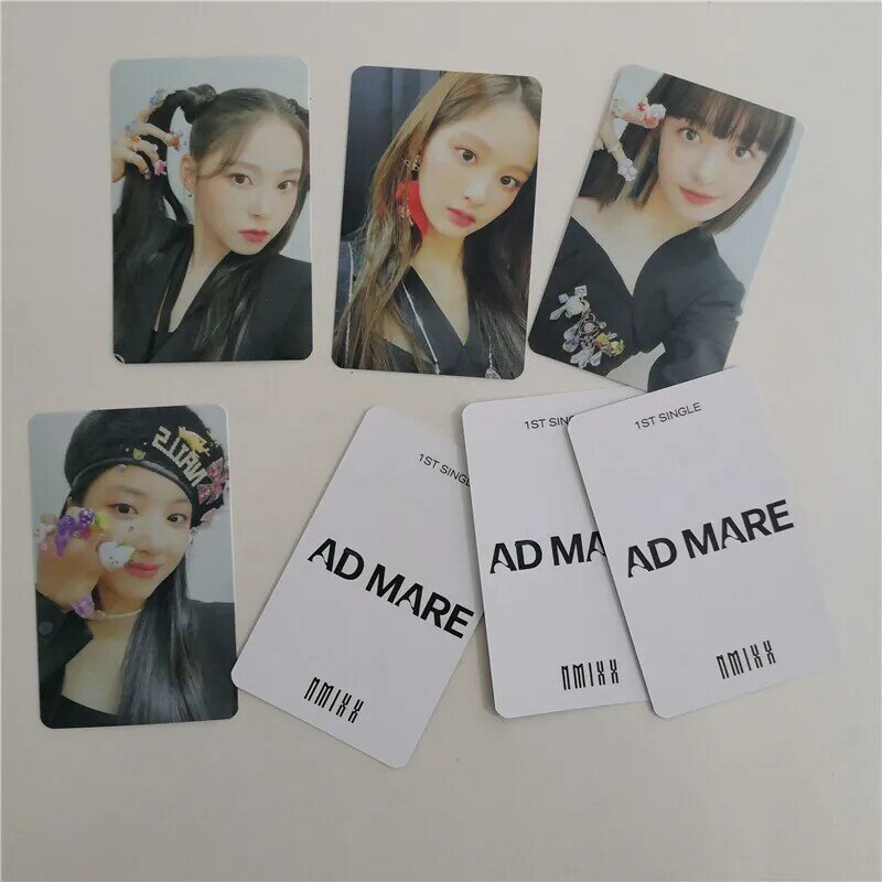 Kpop nmixx 1st ad mare lomo cartões cartões fotográficos fãs coleção