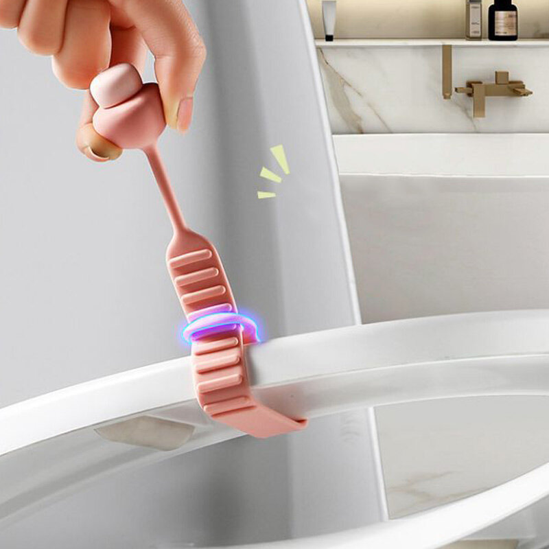 Lève-couvercle de toilette amovible, dispositif de levage multifonction pour éviter de toucher la poignée, accessoires de salle de bain